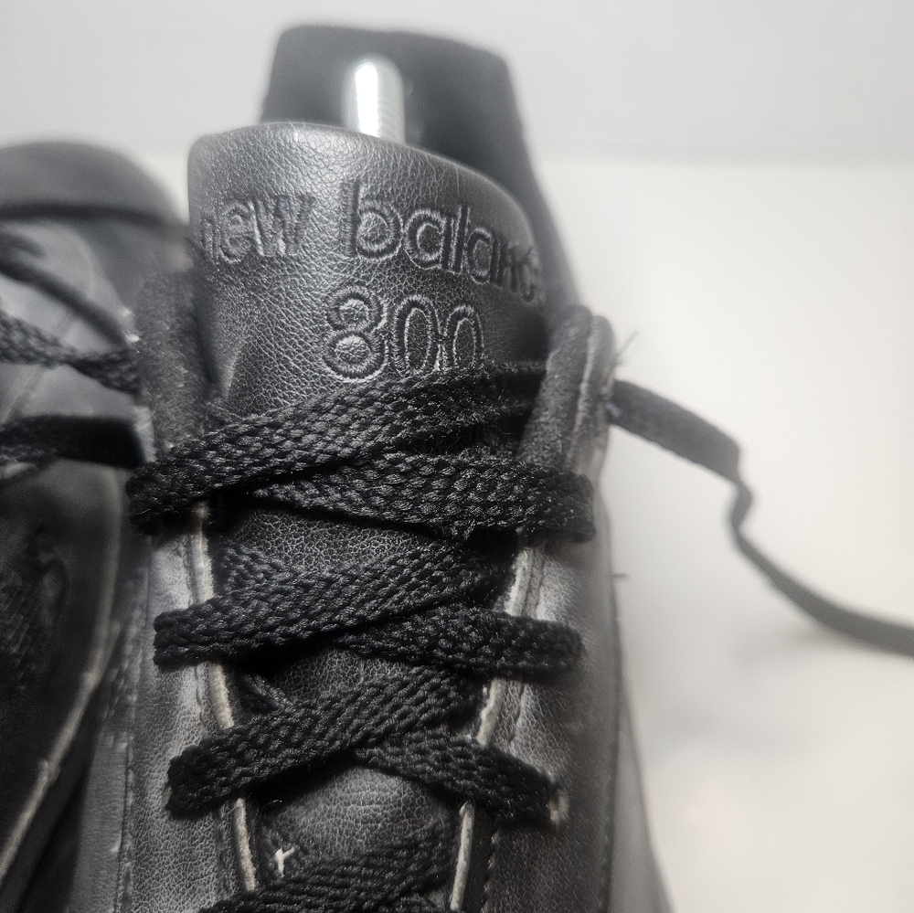 Mens New Balance 800 Black Leather Athletic Sneakers MK800BK Size 11B - Picture 3 of 10